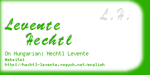 levente hechtl business card